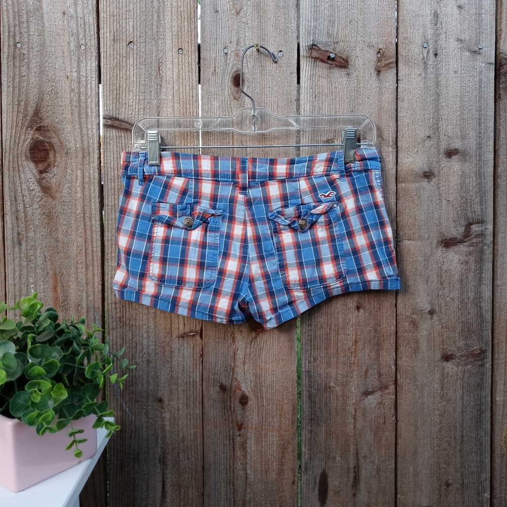 Hollister Plaid Shorts Size 1 - Picture 3 of 6